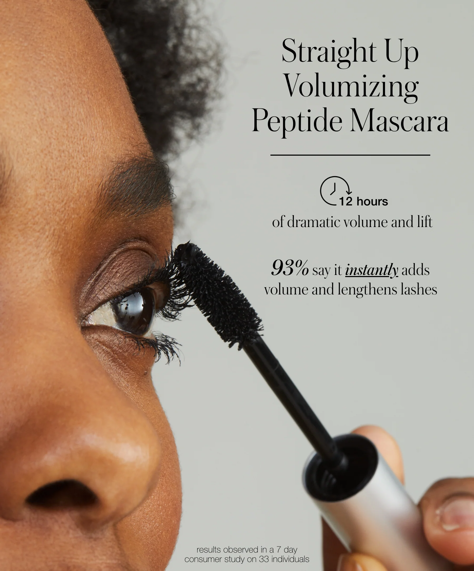 Straight Up™ Volumizing Peptide Mascara - Image 34